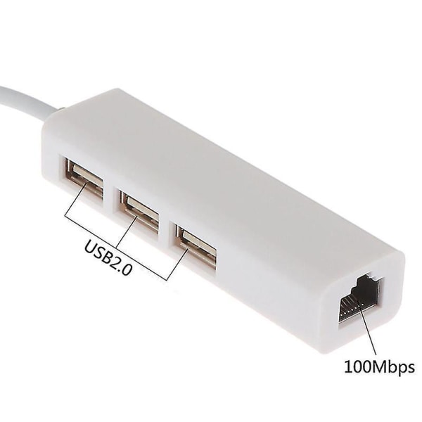 Usb-c Ethernet Adapter 3 USB C Hub Till Ethernet Rj45 Lan Adapter Nätverkskort