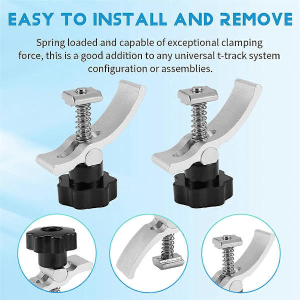2 STK T-Track Mini Hold Down Klemmesæt, Kompatibelt med 3018 CNC Router Maskiner, 3018-PRO/ 3018-PROV