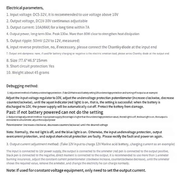 DC-DC LTC3780 Buck Boost Strømmodul Solar Bil Spenningsregulator