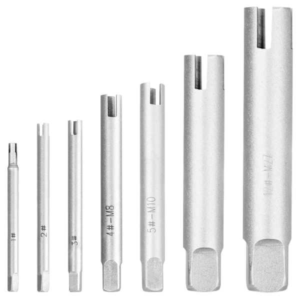 Split tap extractor høy styrke multifunksjonell tap ødelagt ende M4/M5/M6/M8/M10/M12.6pcs