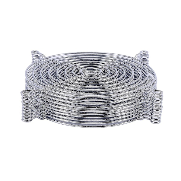 10 stk. Computer Pc Køleventilator Netdæksel Metal Ventilatorbeskyttelse -120mm-haoyi