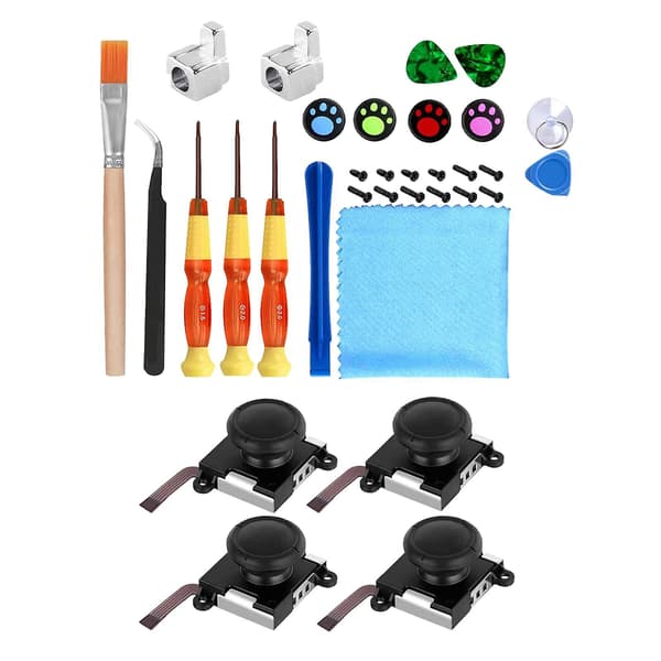 33 stk. Joystick udskiftning 3D Analog Joystick Thumb Sticks til Switch Lite Joy Con 3D Controller Reparationskit