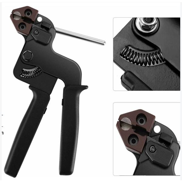 Rustfrit stålbåndpistol, rustfrit stålbåndstang med skærefunktion, guld