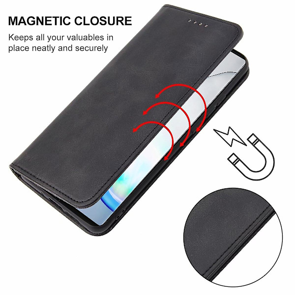 Magnetiskt stängbart läderfodral för Samsung Galaxy Note10+
