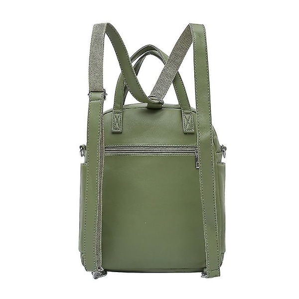 Damryggsäck PU-läder Skolväska för kvinnor Retro Mode Dragkedja Högkvalitativ Skolväska Axelväska för Ungdom Ruchpacks Röd