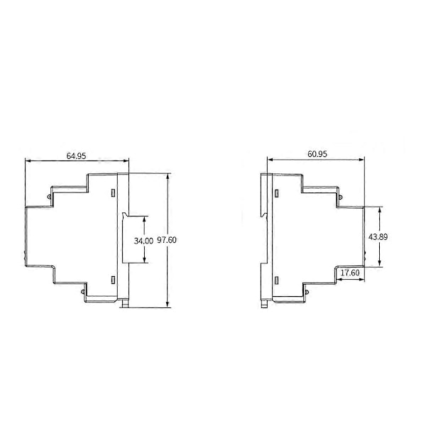 DIN-skena Seriell Port RS485 till Ethernet Konverter Server Protoss MQTT PE11-H Stöd Modbus TCP RTU