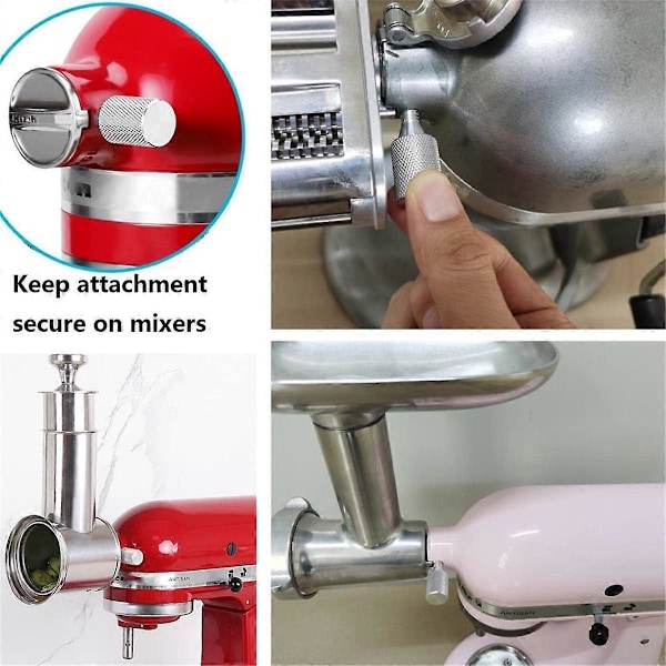 För Kitchenaid Köksmaskin Tillbehör Knopp Tumskruvar & Navkapsel, Premium Rostfritt Stål, för Stab