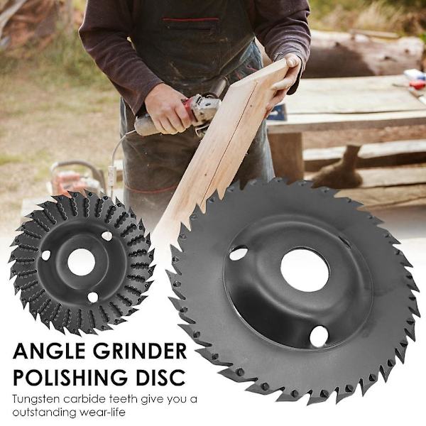 2 stk. Vinkelsliper Slipeskive Tre Sanding Forming Carving Polering Hjul Vinkel