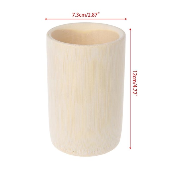 Traditionell handgjord naturlig solid bambukopp för teskull Kaffejuicedrinkar