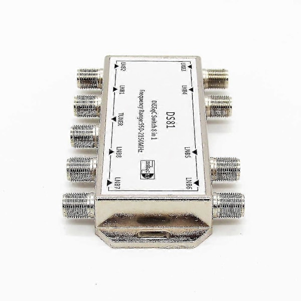DS-81 8-i-1 TV-satellitsignal DiSEqC-switch LNB-mottagare Multiswitch WS41353