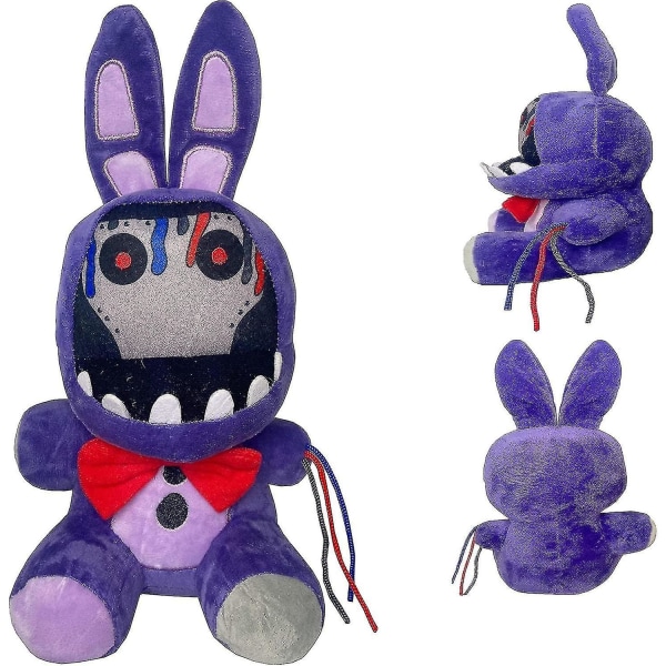 Kuihtuneet Purple Bunny Pehmolelut, 11 tuuman Fnaf Security Breach Bonnie Doll, keräily painajainen Freddy pehmolelut (kuihtunut Purple Bunny) (xq)
