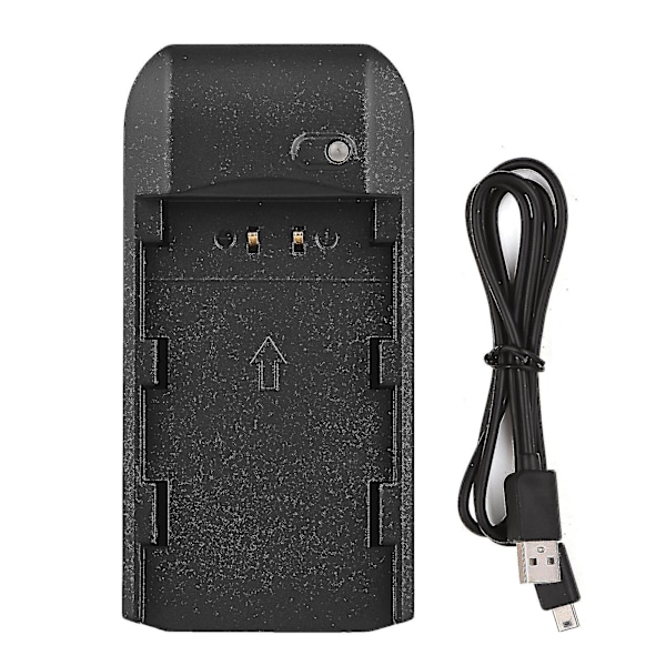 Mini bärbar Np-fv5 Plus batteriladdare med indikatorlampa USB-laddningskabel