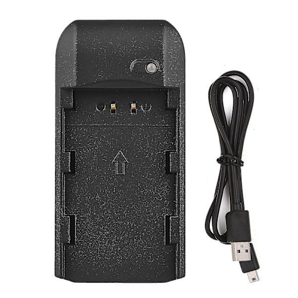 Mini bærbar Np-fv5 Plus batterioplader med indikatorlys USB-opladningskabel
