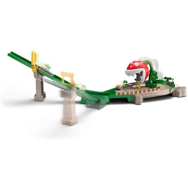 Mattel - Hot Wheels Mario Kart Piranha Plant Slide Track Set (Nintendo)  [SAMLAROBJekt] Leksaksbil USA-import