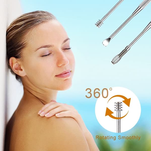 Ear Wax Removal Tool Kit Silver