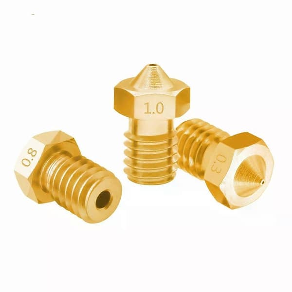3D-printerdyse-sett - 8 stk. E3D-V5 V6 M6 gjenge varme dyser 1,75/0,5 mm