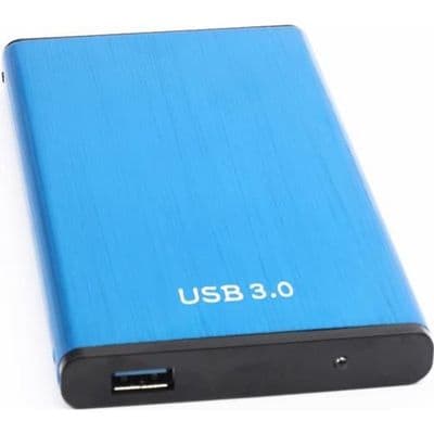 Extern hårddisk 2.5\" USB 3.0 1TB Blå - För PC, Mac, Stationär Dator, Bärbar Dator, Chromebook