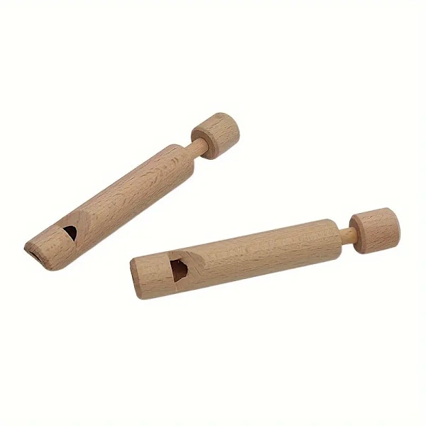 Vintage-inspirerad fågelkall träflöjt - polerad finish, kreativ utomhusleksak & musikinstrument