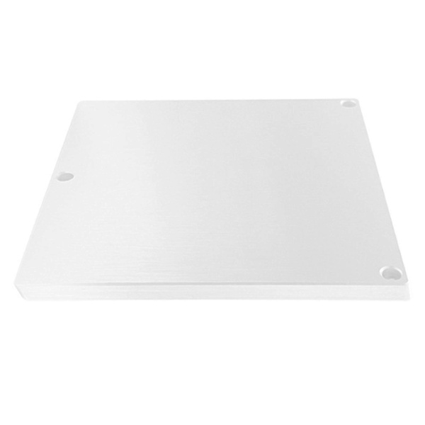 120X120X6mm Borstad Aluminiumplatta 3D-skrivare Varm Säng Z-axel Stödbasplatta för VORON V0 V0.1