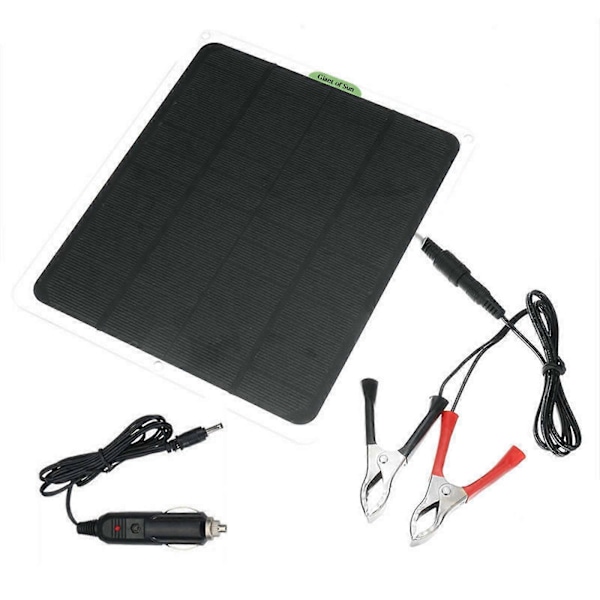 22w Solcellepanel 12v Vedlikeholdslader Batterilader Kit Vedlikeholder Båt Bobil Bil Utendørs