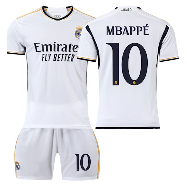 Nr. 10 Mbappe 2324 Real Madrid hjemmefotballdrakt 4 16size