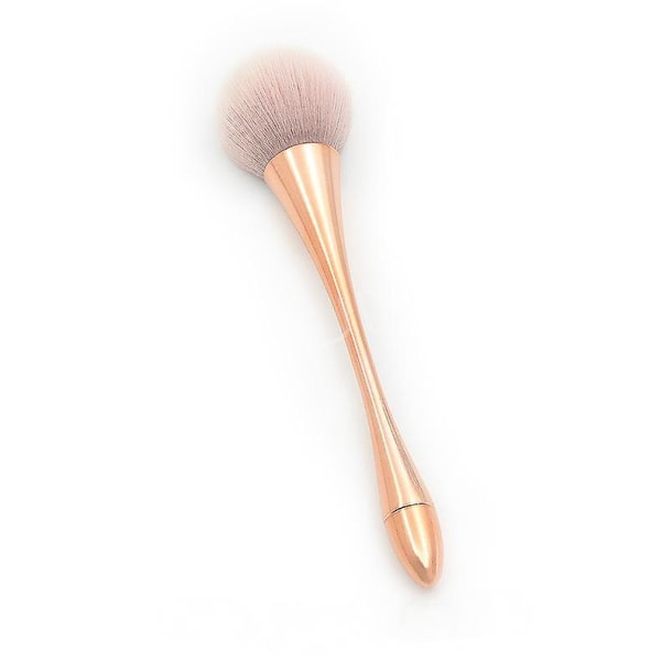 Veeki 1 st Xiaoman midja lös pulverborste, flerfärgad Blush Makeup Brush Bägare Honungsborste, Rose Gold Handle Foundation Brush