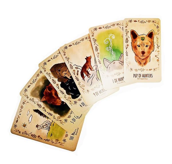 Den vilde ulv tarot  spådomskort