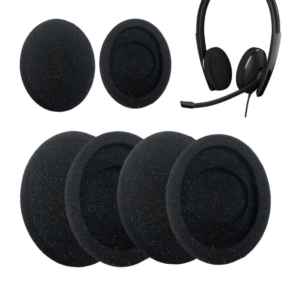 1pair Replacement Foam Ear Pads Cushion Cover For Sennheiser Sc 160 165 Headsets