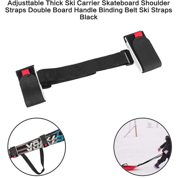 2-paks justerbar ski- og stavholder