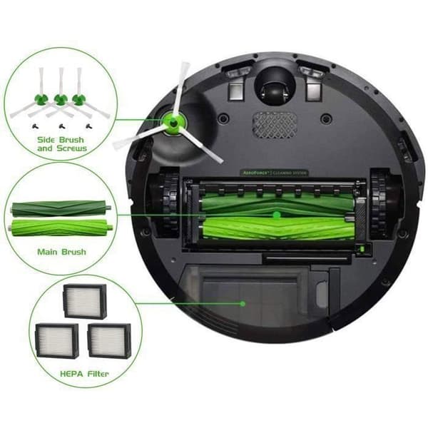 Varaosat iRobot Roomba I7 I7 I7 plus E5 E6 E7 -sarjan pölynimuriin - suodatinharja