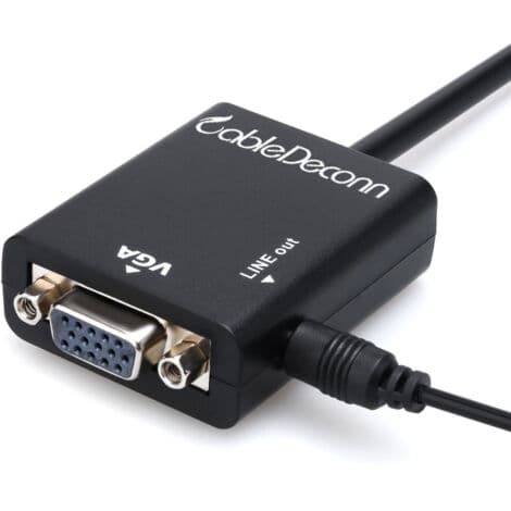 3-i-1 HDMI til VGA-omformeradapter med lydkabel til Mini Micro HDMI