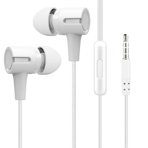 Kablede øretelefoner Macaroon In-Ear Stereo Surround med mikrofon 3,5 mm Bass Heavy Wire Telefonhodetelefon Telefontilbehør Kaesi