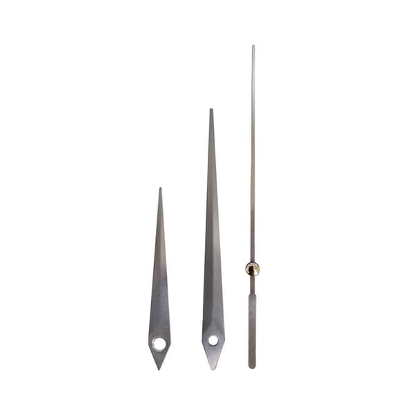 Silent Quartz Clock Movement with Silver Hands - 23mm Shaft, 16mm Thread - Accurate Timekeeping