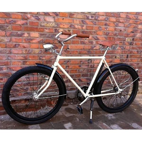 Retro Super Bright Led Cykel Forlygte Krom Visir Bullet Forlygte Forlygte Vandtæt Cykellampe Cykel Tilbehør#d812976
