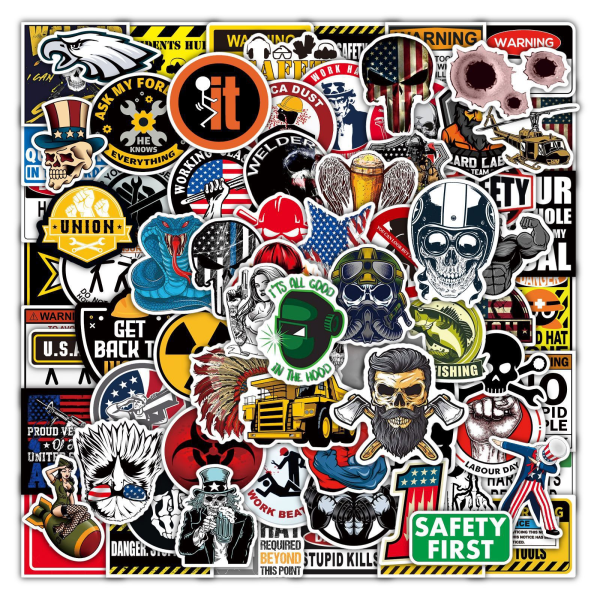 200st Mode Graffiti Stickers Vattentät Laptop Bagage Skate multicolor