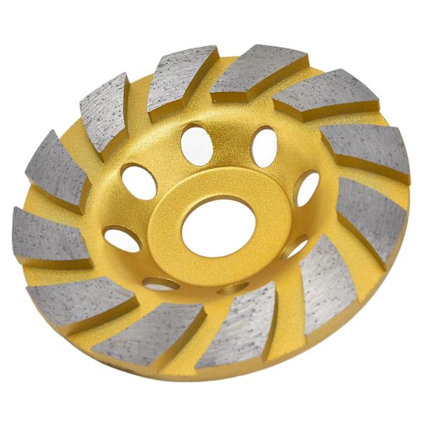 115mm Turbo Diamantsegment Koppslip Skive Rask Kutting Betong Slipeskive for Mursliper
