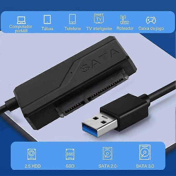 Sata Til Usb 3.0 Adapter Sata Til Usb3.0 Easy Drive Sata Til Usb Overføringskabel Høyhastighets Dataoverføring