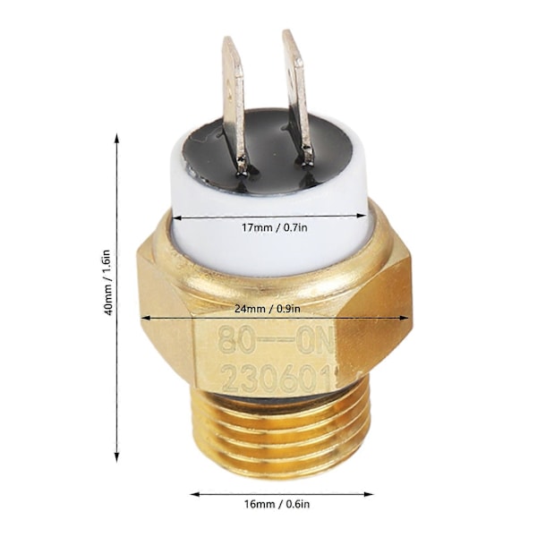 3st Motor Kylare Kylvätska Fläkt Temperatursensor Brytare M16x1.5MM Vattentemperaturbrytare för CB250 CB600 CBR600 CB900