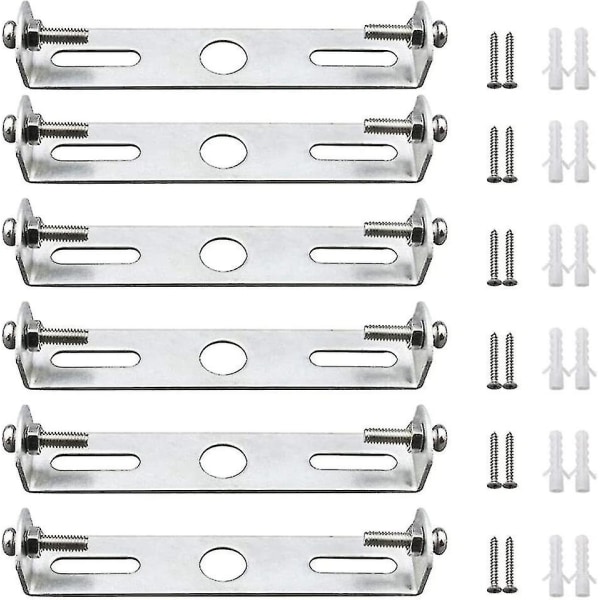 6 kpl kattovalaisimen kiinnitysteline Kattovalaisimen pidike Kattovalaisimen levyt 95mm Ruuveilla Kattotarvikkeet Valaistus