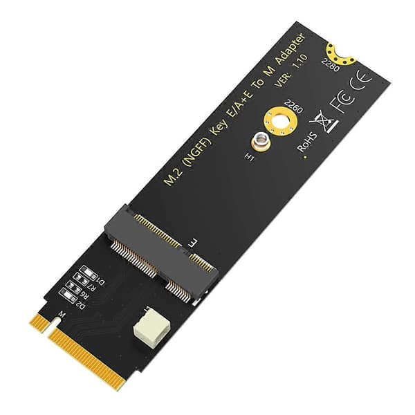 M.2 NGFF A+E Key WiFi/Bluetooth-kort til M.2 Key M Adapterkort for Intel AX200/AX201/AX210