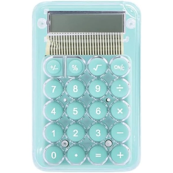 Transparent kalkulator Bærbar student standardkalkulator (grønn)