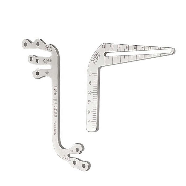 6st/Set Implantatguide Set Autoklaverbar Oral Plantering - Lokaliseringsvinkel Linjal