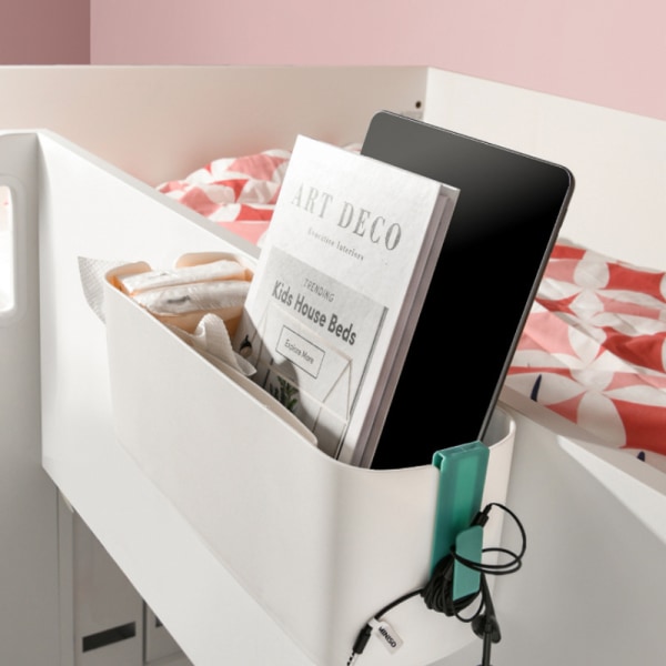 Punch-fri køkkenophængskurv, sengebordhylde skrivebordsopbevaringsboks med krog