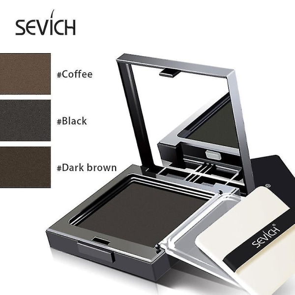 Sevich 3colors Hairline Powder Vanntett Mørkebrun Langvarig Hair Shadow Powder 12g