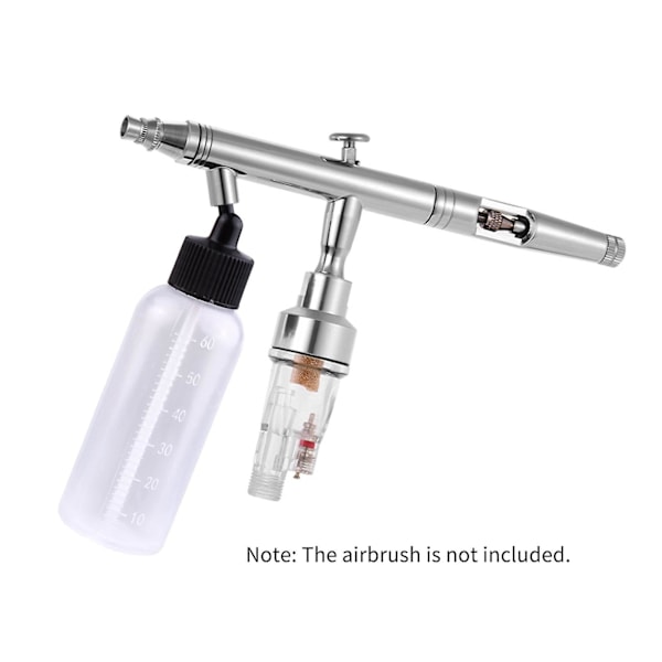 10 stk. 65 ml Airbrush malingflaske og opbevaringsflaske med 4 stk. tragt skala linje kompatibel med