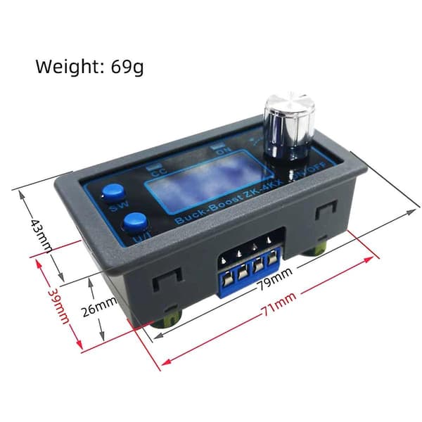 DC-DC programmerbar DC justerbar spenningregulator konstant spenning konstant strøm solcellelader