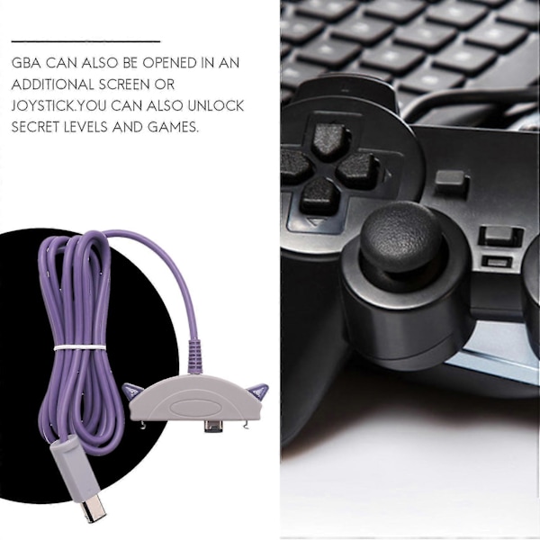 1,8 m Spilforbindelseskabel Connect Cord Adapter Kompatibel Game Boy Advance Til Eller Sp Til Adapterkabel-dt