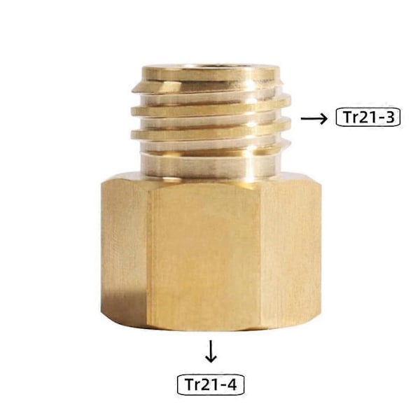 Soda CO2 Gas Konverter Adapter til Tr21-4 Hun til Tr21-3 Han Gevind Quooker Cube Tank Udgang Cop