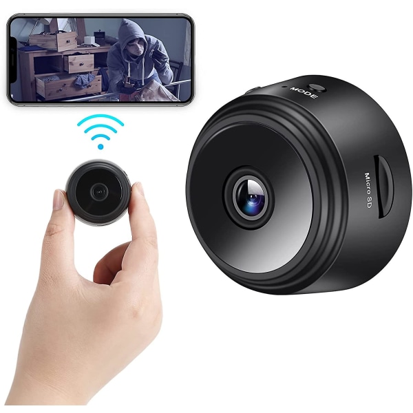 Mini wifi spionkamera (svart)