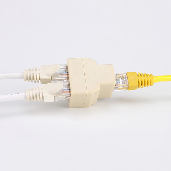Kontakt 1 till 2-vägs parallell ledning Liten Ethernet-nätverksadapter